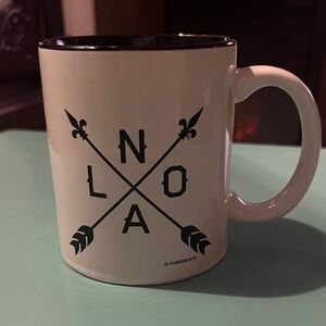 Stylish Black and White FUNROCK'N Mug New Orleans Souvenir Mug NWOT